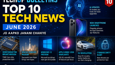 Tech0p Bulletins: Top 10 Tech News (June 2026) Jo Aapko Janani Chahiye